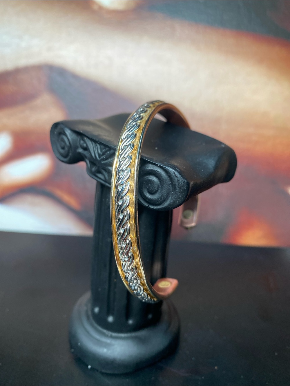 Healing Copper and Silver Magnetic Cuff Bracelet 24k gold ElectroPlated Large